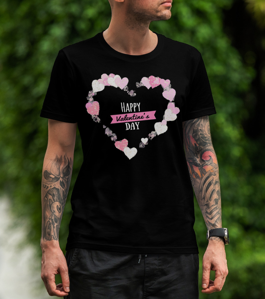 Happy Valentine's Day Heart With Cute Lover T-Shirt