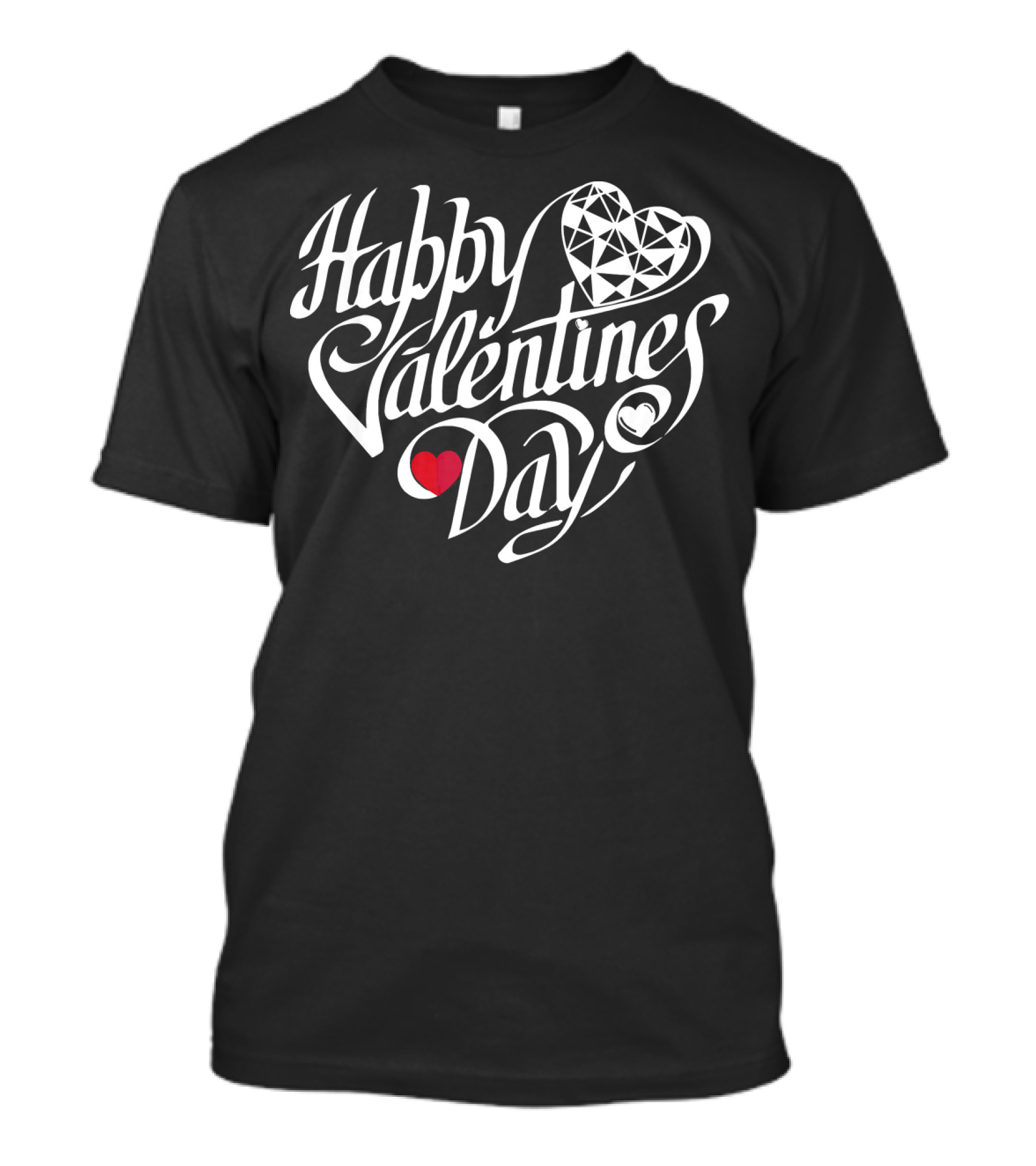 Happy Valentines Day Heart Diamond T-Shirt