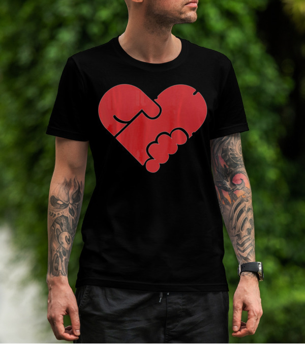 Hilarious Puzzle Heart For Single Men In Valen T-Shirt