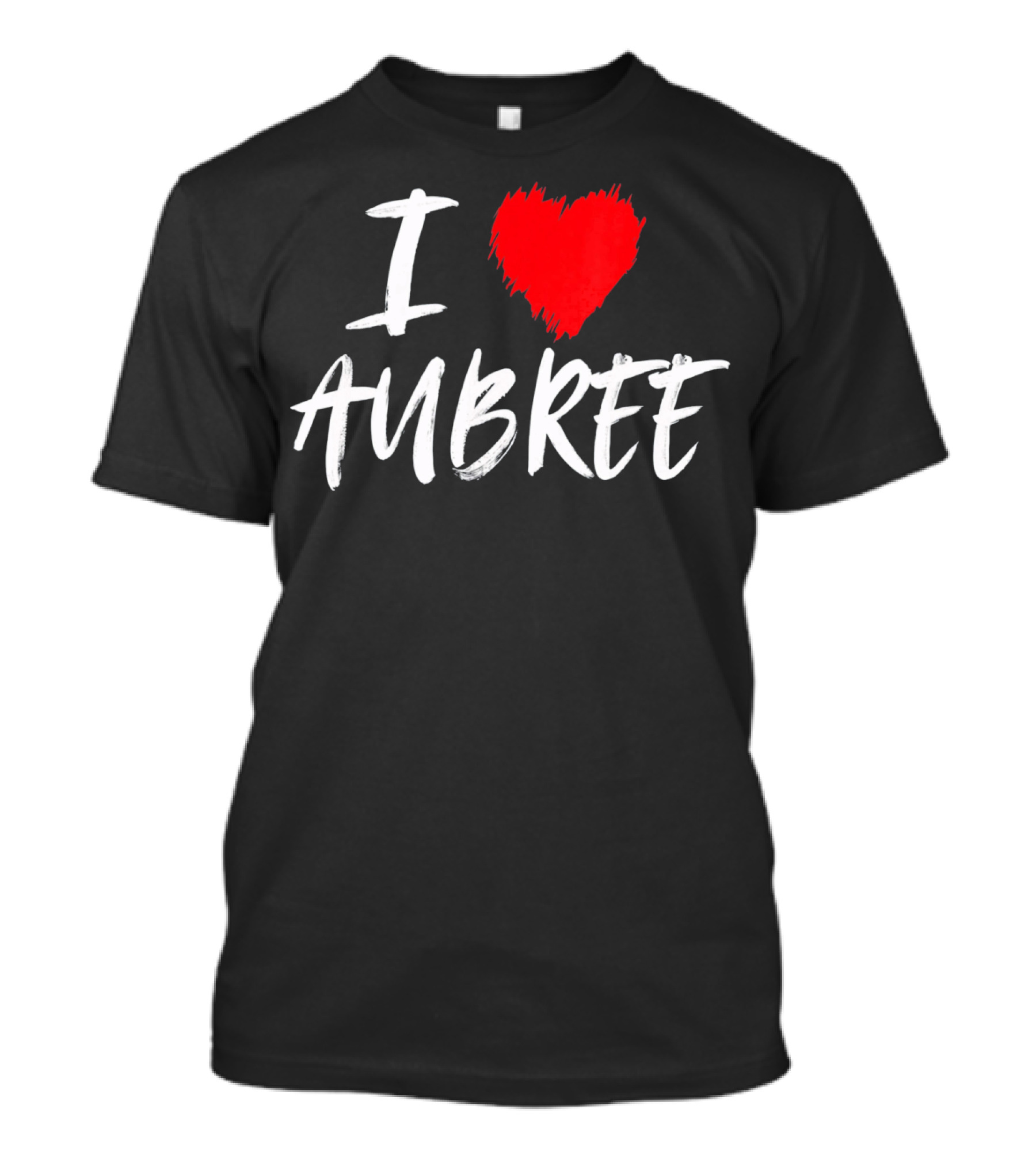 I Heart Aubree Valentine Daughter T-Shirt