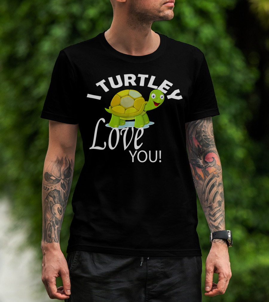 I Turtley Love You Cute Valentine Turtle T-Shirt