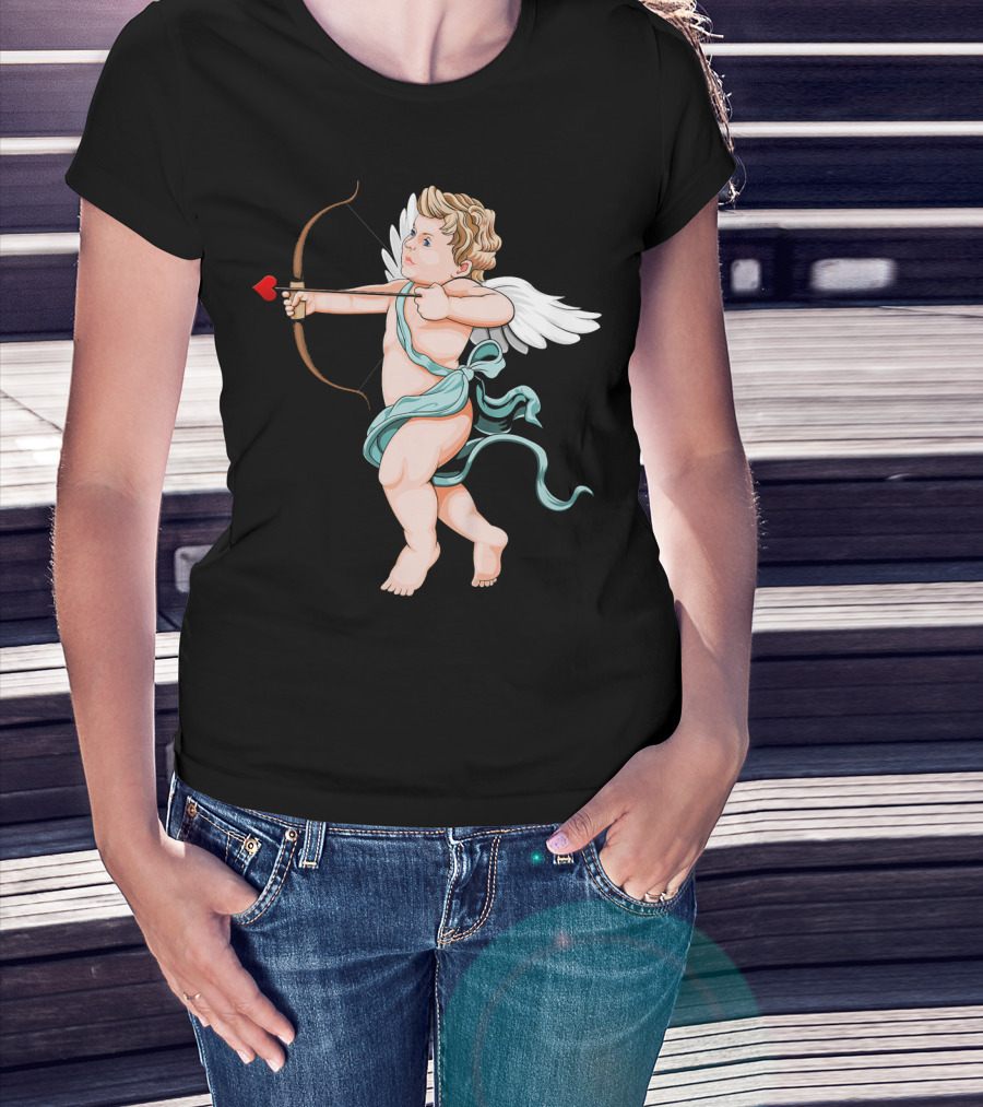 Cupid Archery Valentine’s Day Child Angel Wings T-Shirt