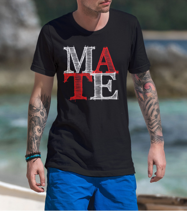 PREMIUM Couples Vale MATE Text T-Shirt