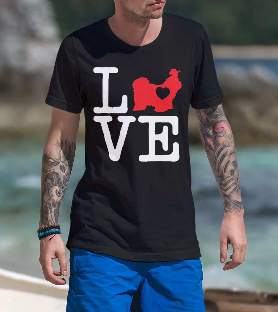 LOVE Shih Tzu Valentine's Day Rottie T-Shirt