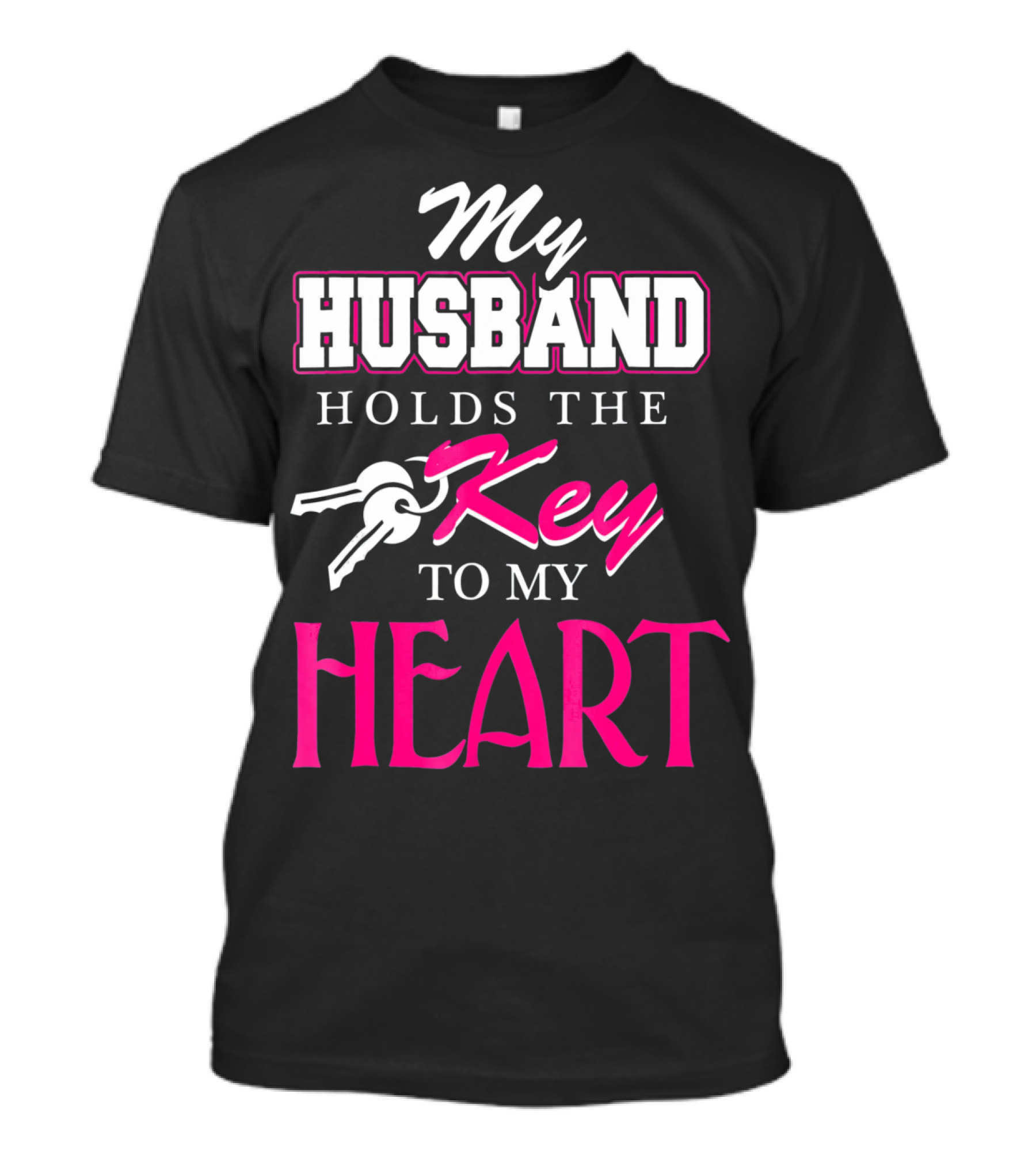 My Husband Holds The Key To My Heart Valentine's Day T-Shirt