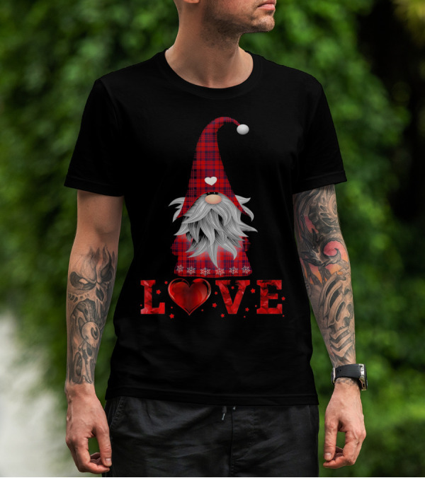 Love Tomte Valentines Day Gnome Nisse T-Shirt