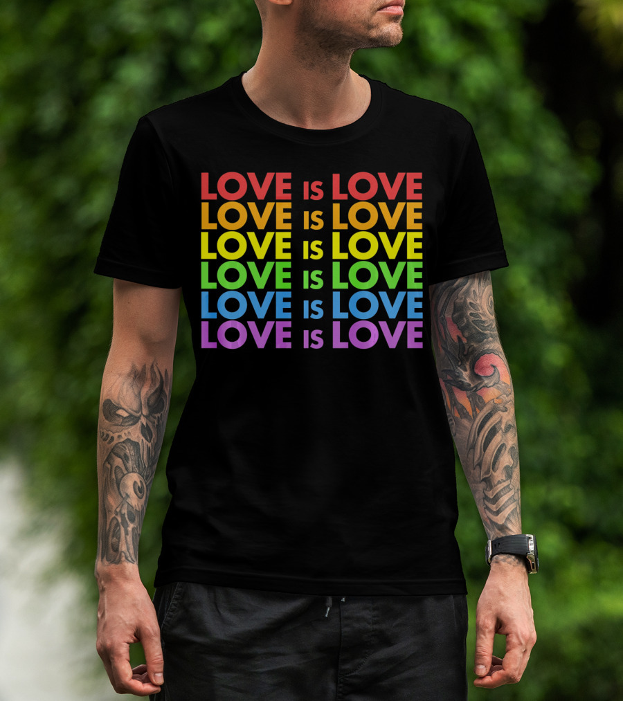 Love Is Love Gay Pride Valentine's Day T-Shirt