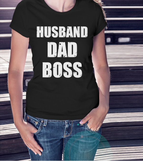 Husband Dad Boss Mens Valentines T-Shirt