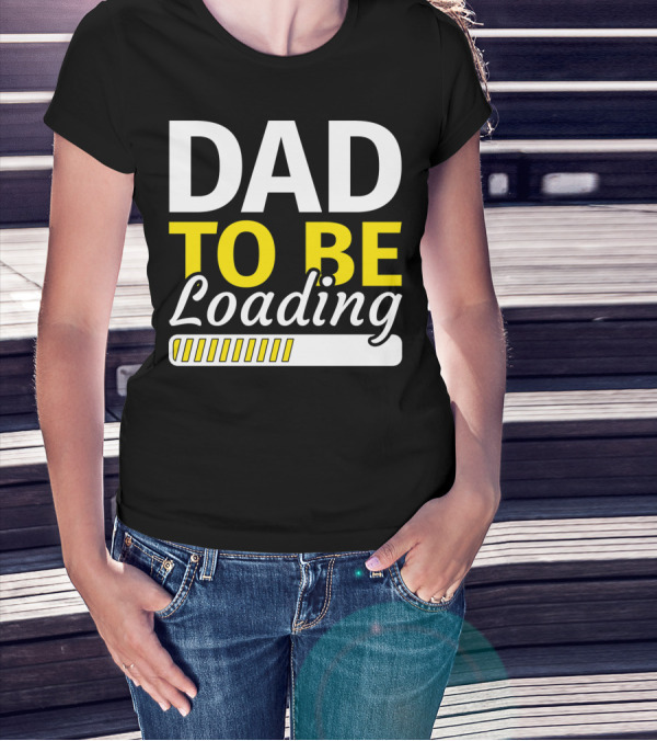 Dad To Be Loading Mens Valentines Pregnancy Announcement T-Shirt