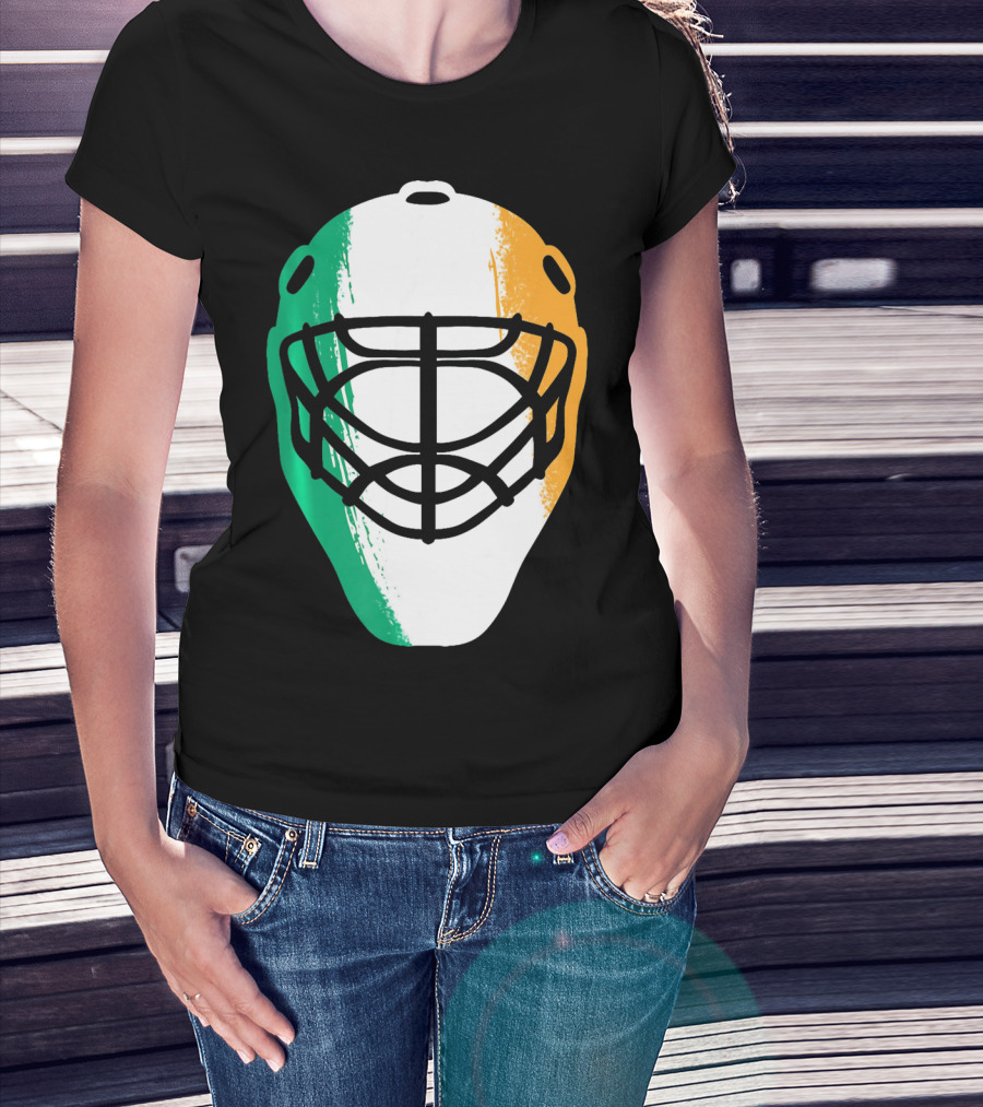 St Patricks Day Irish Hockey Mask T-Shirt
