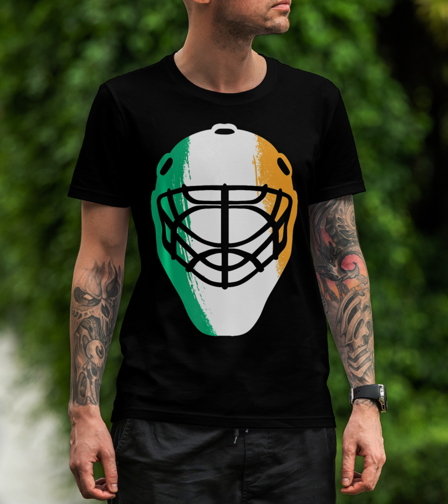 St Patricks Day Irish Hockey Mask T-Shirt