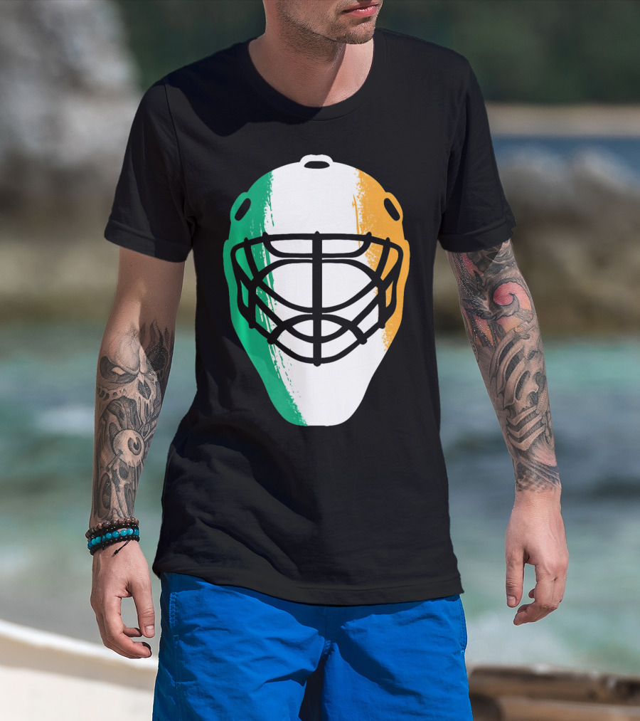 St Patricks Day Irish Hockey Mask T-Shirt