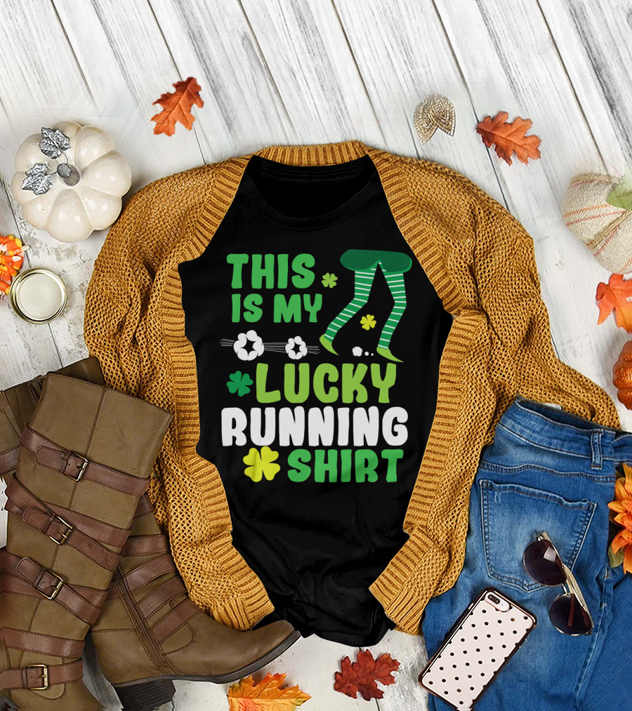 This Is My Lucky Running Shirt St Patricks Day 5k T-Shirt