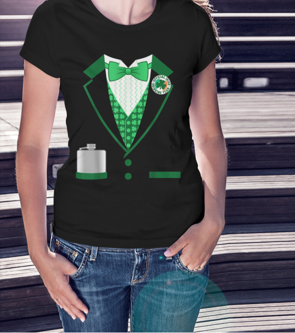 Mens St. Patricks Day Costume Official Irish Drinking Team Funny Iris T-Shirt