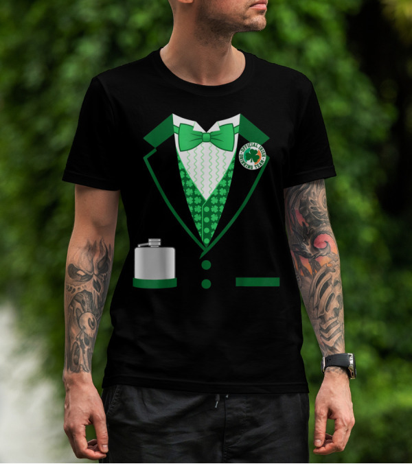 Mens St. Patricks Day Costume Official Irish Drinking Team Funny Iris T-Shirt
