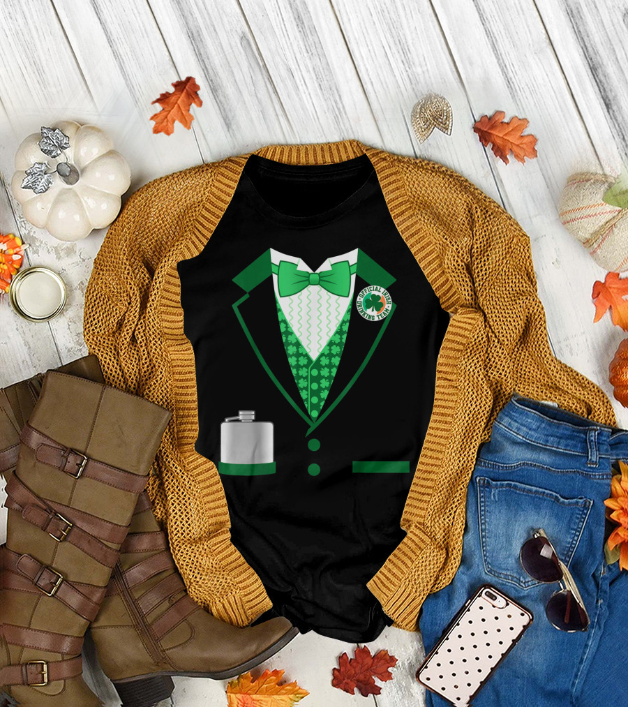 Mens St. Patricks Day Costume Official Irish Drinking Team Funny Iris T-Shirt