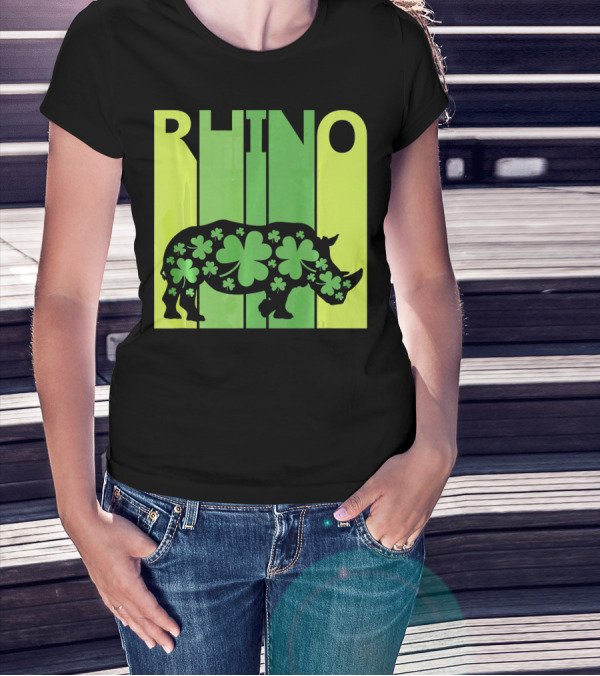 Lucky Clover Rhino T-Shirt