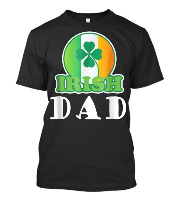 Irish Dad Clover Flag T-Shirt