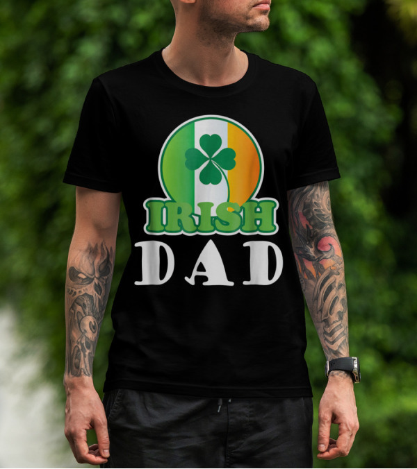 Irish Dad Clover Flag T-Shirt