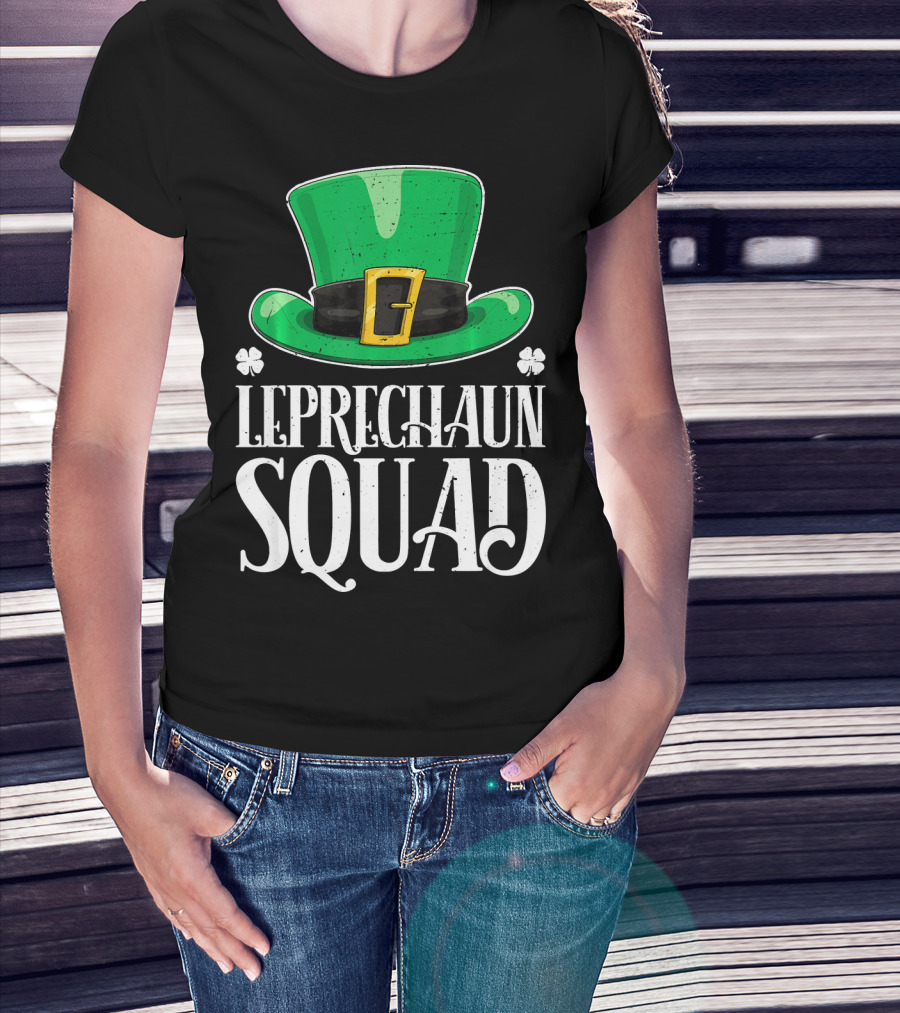 Leprechaun Squad St. Patrick's Day Irish Hat T-Shirt