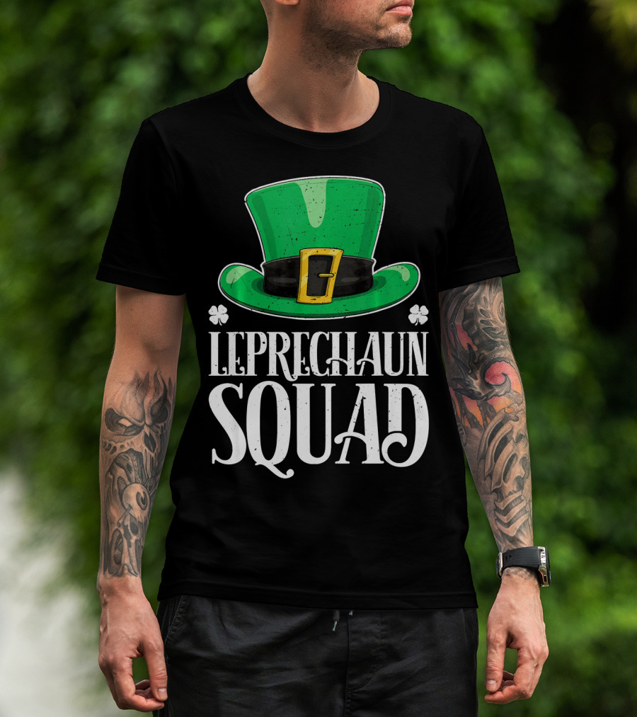 Leprechaun Squad St. Patrick's Day Irish Hat T-Shirt