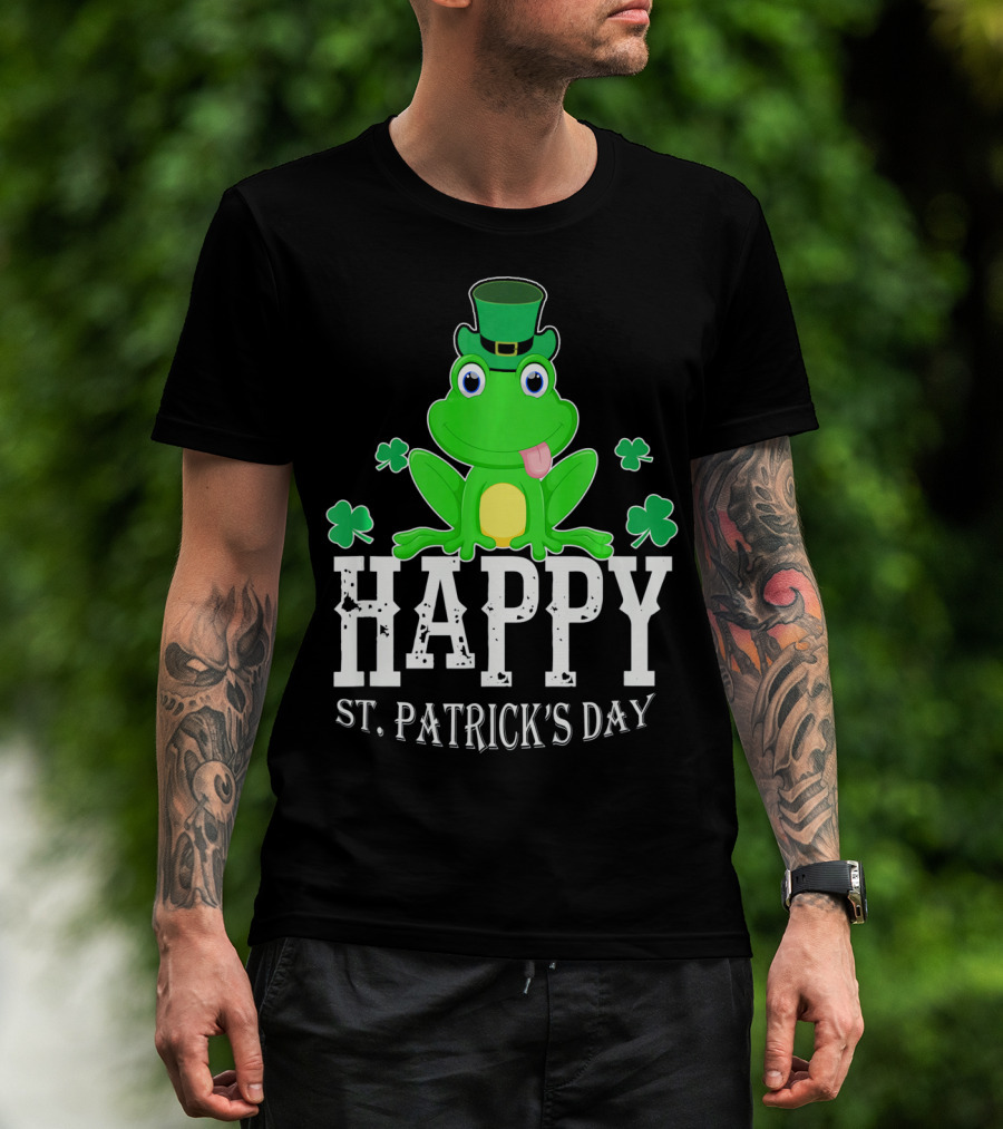Happy St. Patrick's Day Irish Frog T-Shirt
