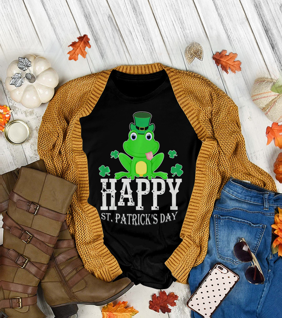 Happy St. Patrick's Day Irish Frog T-Shirt