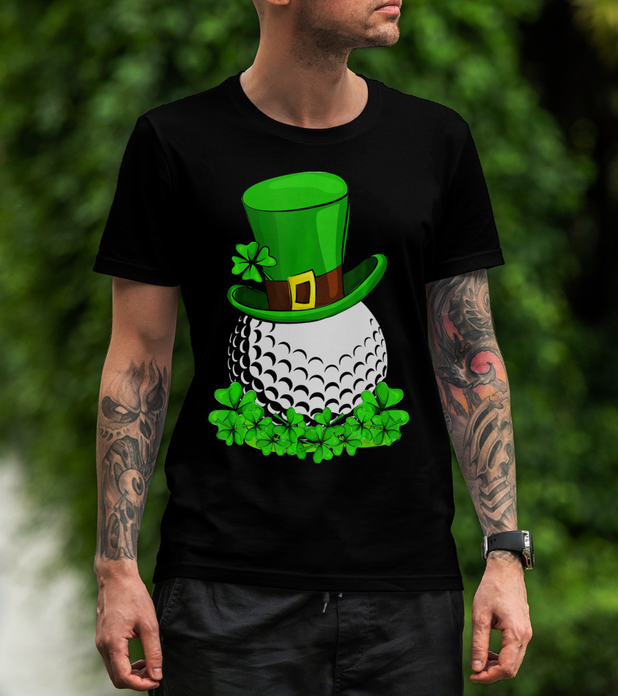 Leprechaun Hat Shamrock Golf St Patricks T-Shirt