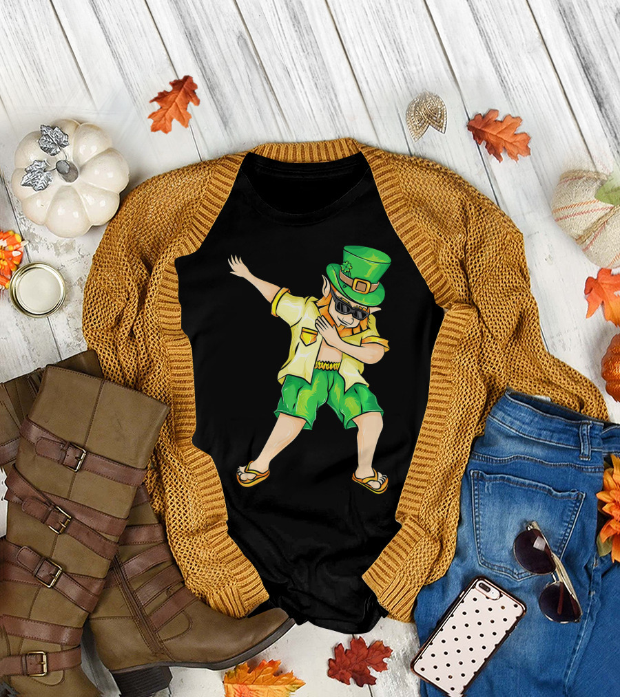 Summer Dabbing Leprechaun St. Patrick's T-Shirt