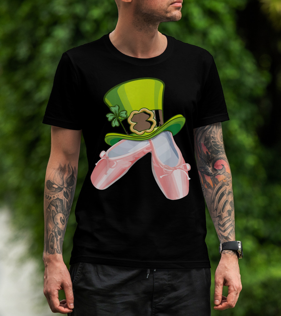 Leprechaun Ballet Shoes And Green Hat T-Shirt