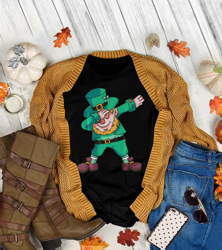 Dabbing Leprechaun St. Patricks Day Irish T-Shirt