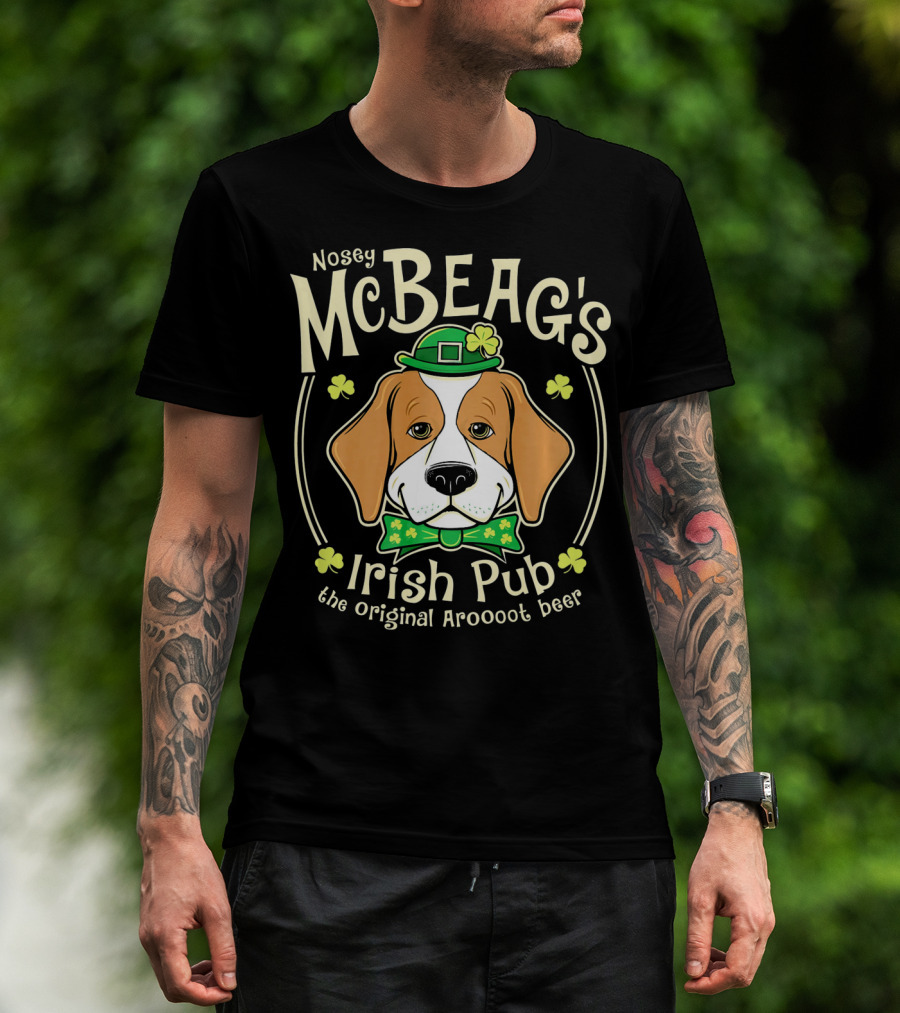 Nosey McBeag's Irish Pub The Original Aroooot Beer T-Shirt
