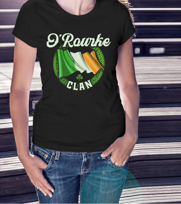 ORourke Clan Irish Flag Ireland Surname T-Shirt