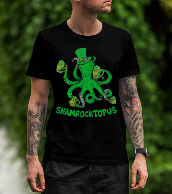 Shamrocktopus Leprechaun St. Patrick's Day T-Shirt