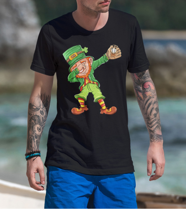 Softball Leprechaun St Patricks Day Coach T-Shirt