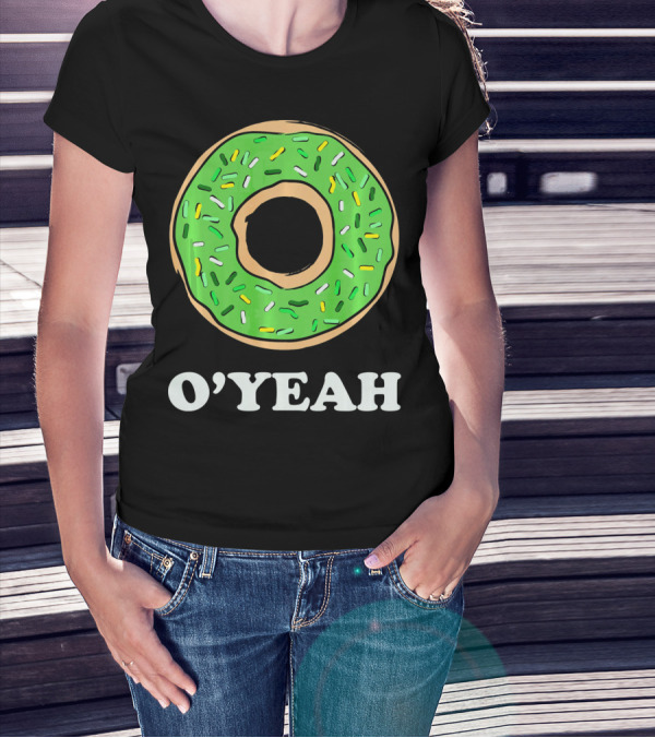O'Yeah Green Donut T-Shirt