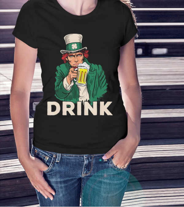 Drink Beer Funny Irish St. Patrick's Day T-Shirt