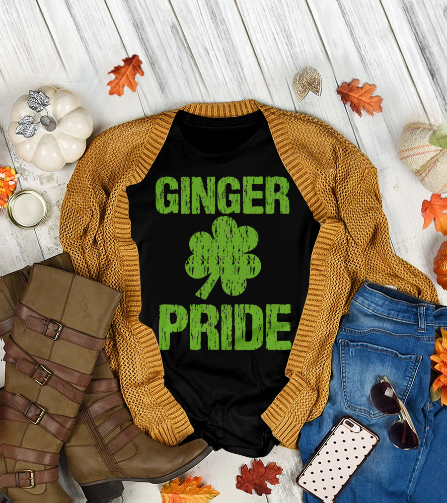 Ginger Pride Shamrock St. Patrick's Day Iconic T-Shirt
