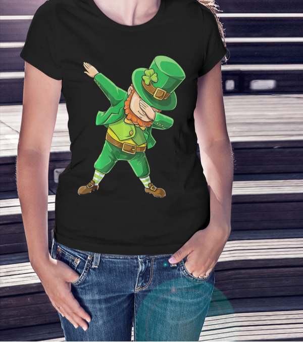Dabbing Leprechaun St. Patrick's Day Celebration T-Shirt