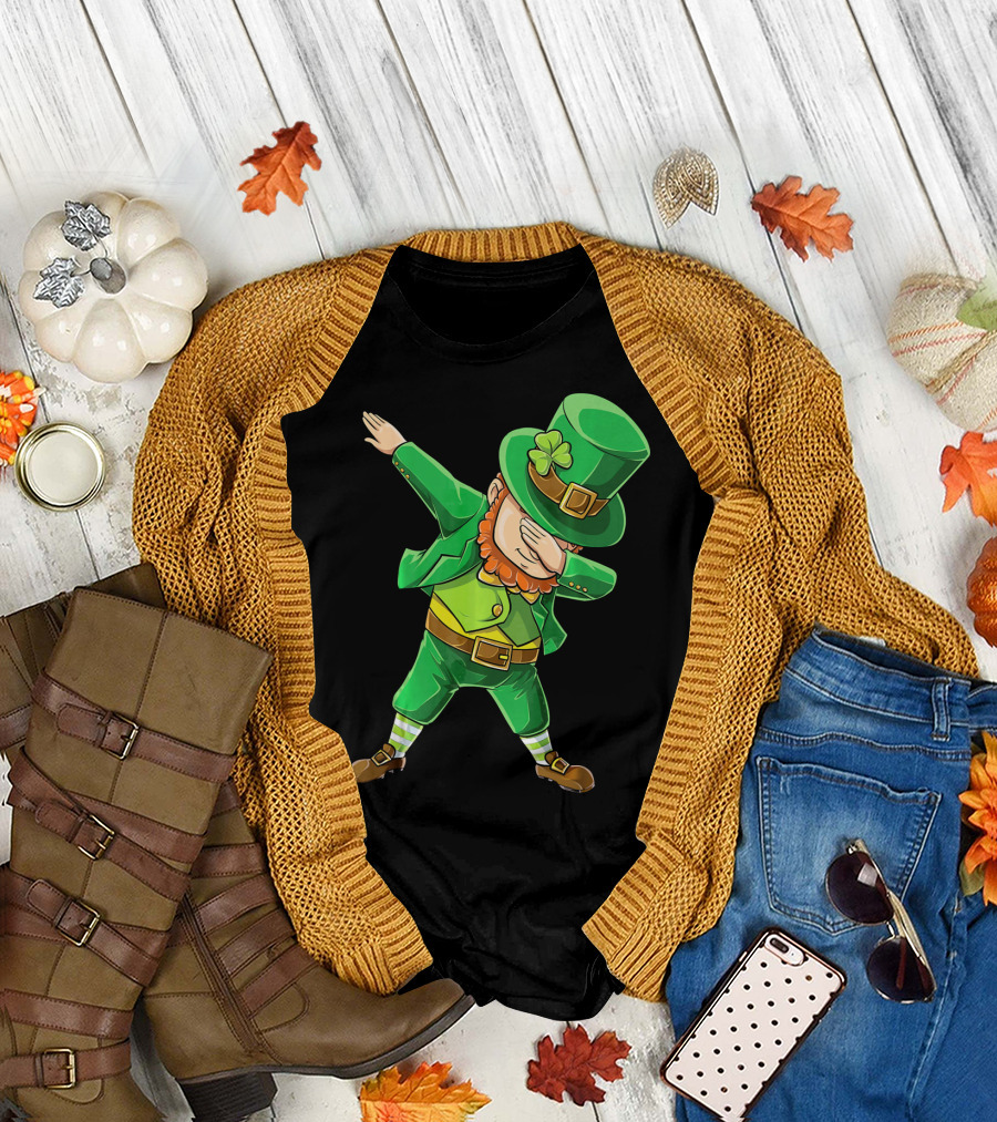 Dabbing Leprechaun St. Patrick's Day Celebration T-Shirt