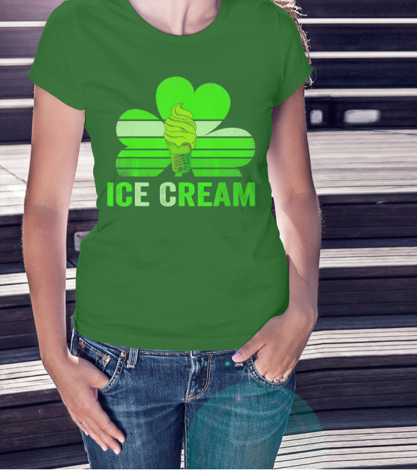 St. Patrick's Shamrock Ice Cream Sweet Treat T-Shirt