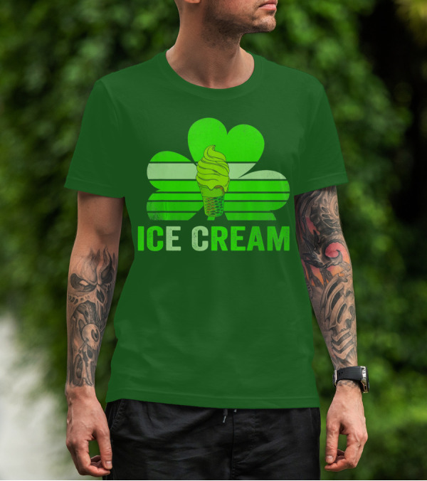 St. Patrick's Shamrock Ice Cream Sweet Treat T-Shirt