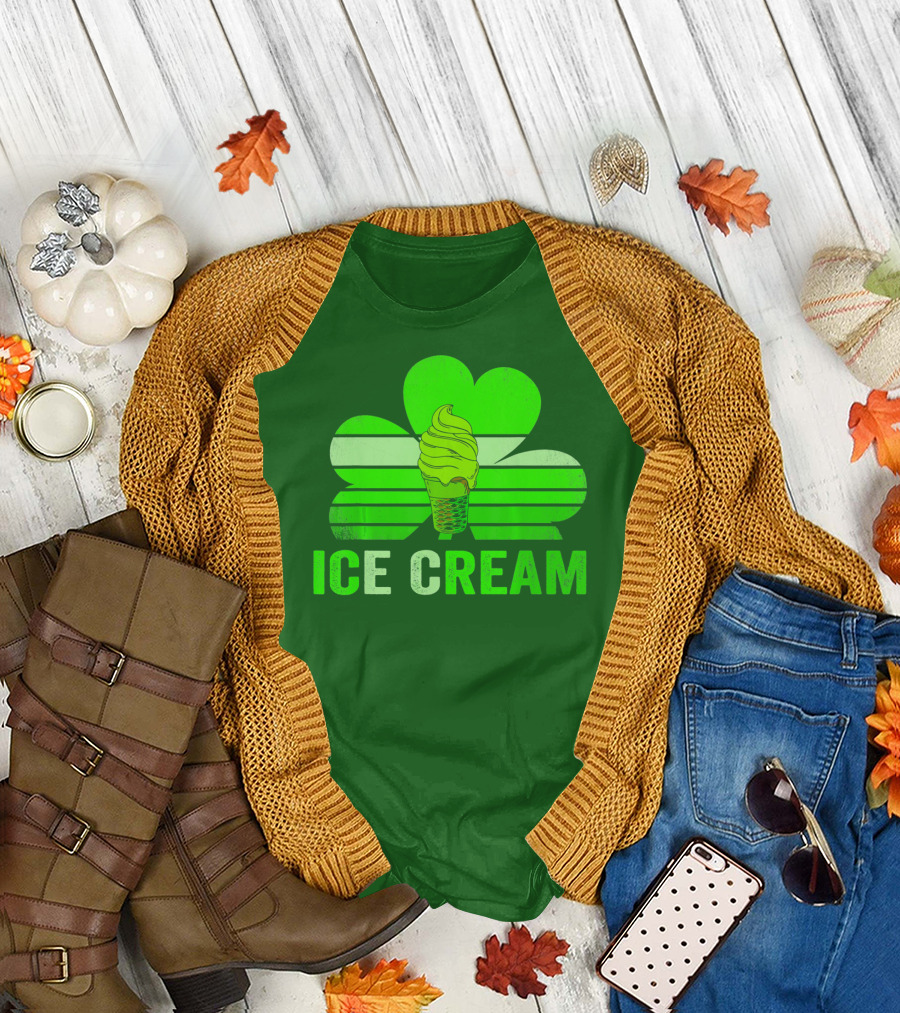 St. Patrick's Shamrock Ice Cream Sweet Treat T-Shirt
