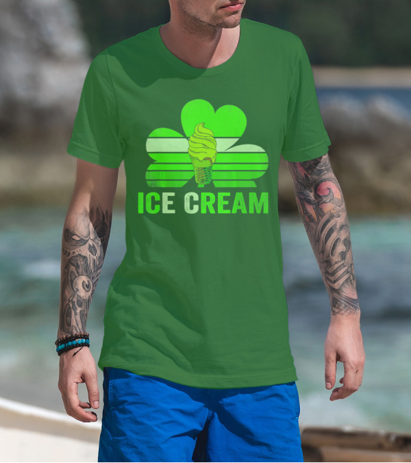 St. Patrick's Shamrock Ice Cream Sweet Treat T-Shirt