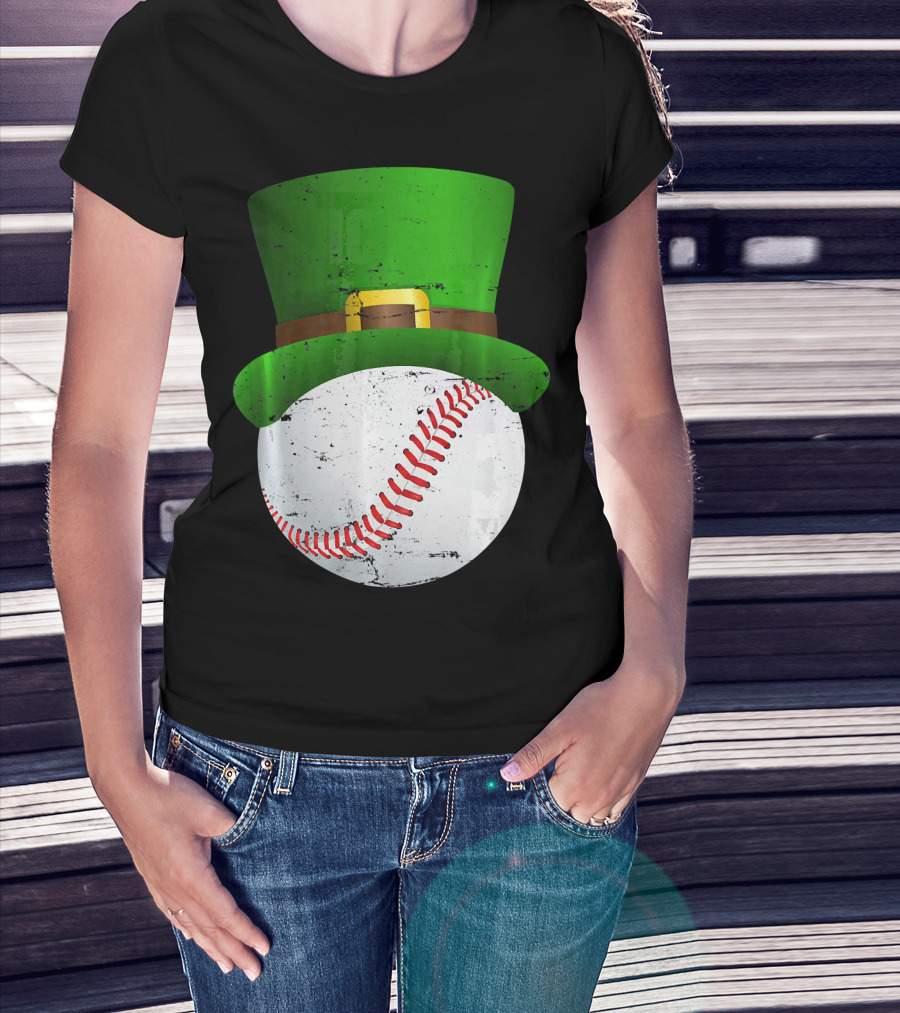 St Patricks Day Leprechaun Hat Baseball Fun T-Shirt