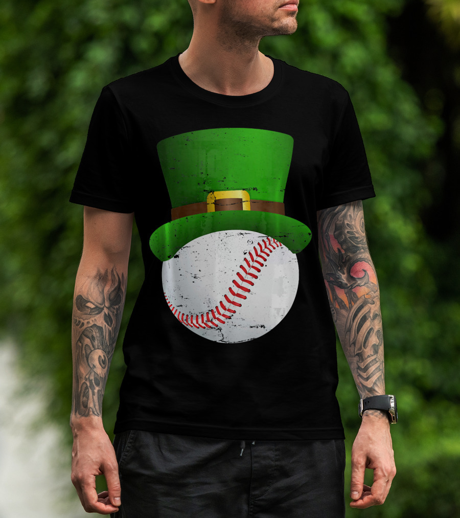 St Patricks Day Leprechaun Hat Baseball Fun T-Shirt