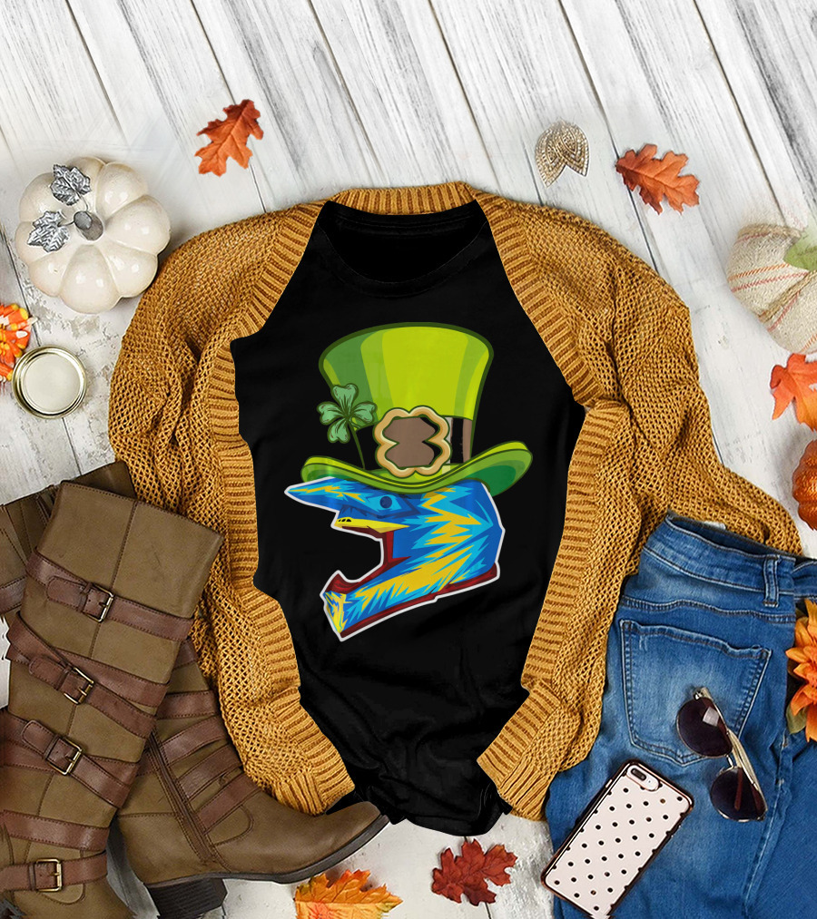 Motocross Leprechaun Shamrock Helmet T-Shirt