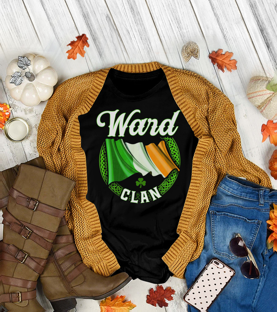 Ward Surname Clan Irish Flag Ireland T-Shirt