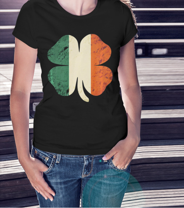 Irish Shamrock Ireland Flag St Patrick's Day T-Shirt