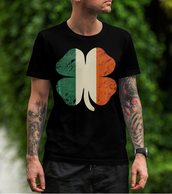 Irish Shamrock Ireland Flag St Patrick's Day T-Shirt